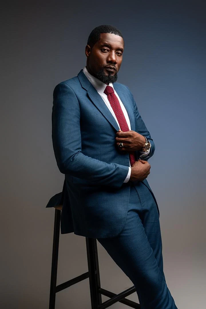 Salim A. Issa (Gabo Zigamba), founder of Gabz Media, in a blue suit